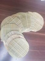 10 stuks handgemaakte bamboe onderzetters, Ophalen, Zo goed als nieuw, Glas of Kopje