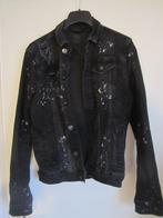 Jeans jack, uniek, Ashes to dust, large, zwart, worn look, Maat 52/54 (L), Ashes to Dust, Zwart, Ophalen of Verzenden