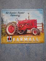 Farmall Mc Cormick Harvester metalen wandplaat/deco, Verzamelen, Ophalen of Verzenden, Zo goed als nieuw, Auto's
