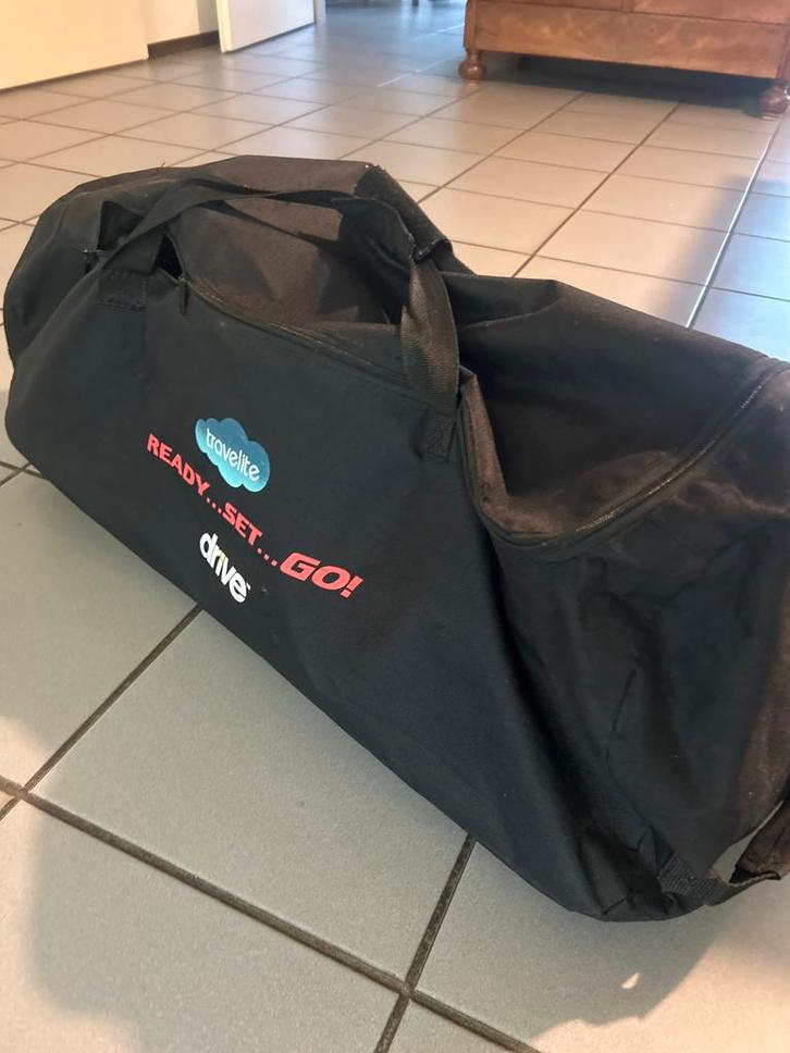 Rolstoel in Transporttas - Drive Travelite, Diversen, Rolstoelen, Gebruikt, Duwrolstoel, Inklapbaar, Ophalen