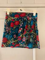 Rood groene gebloemde korte rok van King Louie, maat S, Verzenden, Zo goed als nieuw, Knielengte, King Louie