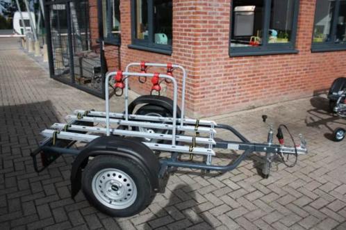 Prachtige 4-fietsen aanhanger! Top kwaliteit! Nieuw!, Auto diversen, Aanhangers en Bagagewagens, Nieuw, Ophalen