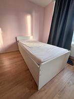 wit IKEA eenpersoonsbed, met schuifbed, Ophalen, 90 cm, Wit, Tweepersoons