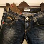 Kocca nieuwe 3/4 (capri) jeans donker blauw + goud 26 34765, Kocca, Blauw, ., Kocca