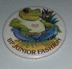 Button Bf junior fashion, Verzamelen, Speldjes, Pins en Buttons, Ophalen of Verzenden, Zo goed als nieuw, Merk, Button