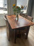 Uitschuifbare tafel, Ophalen, Gebruikt, 50 tot 100 cm, Vijf personen of meer