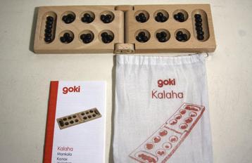 Goki Kalaha / Mankala of Awele opvouwbaar houten spel