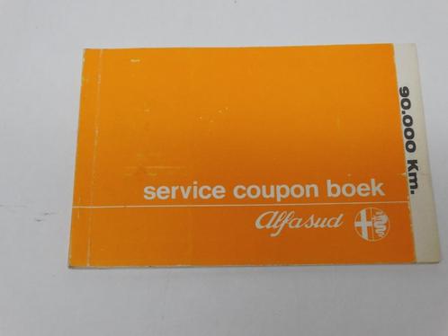 Alfa Romeo Alfasud service coupon boek uit 1977, Auto diversen, Handleidingen en Instructieboekjes, Ophalen of Verzenden