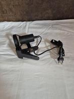 Vintage - Wandlamp - Klemlamp - Spotlamp - Zwart - Kunststof, Huis en Inrichting, Lampen | Spots, Gebruikt, Metaal of Aluminium