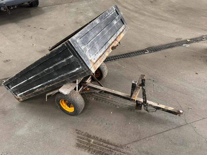 Kiepkar voor minitrekker/zitmaaier, Auto diversen, Aanhangers en Bagagewagens, Gebruikt, Ophalen