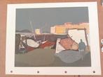 Wim Willem Oepts Saint Tropez offset prent jaren 50/60, Antiek en Kunst, Verzenden