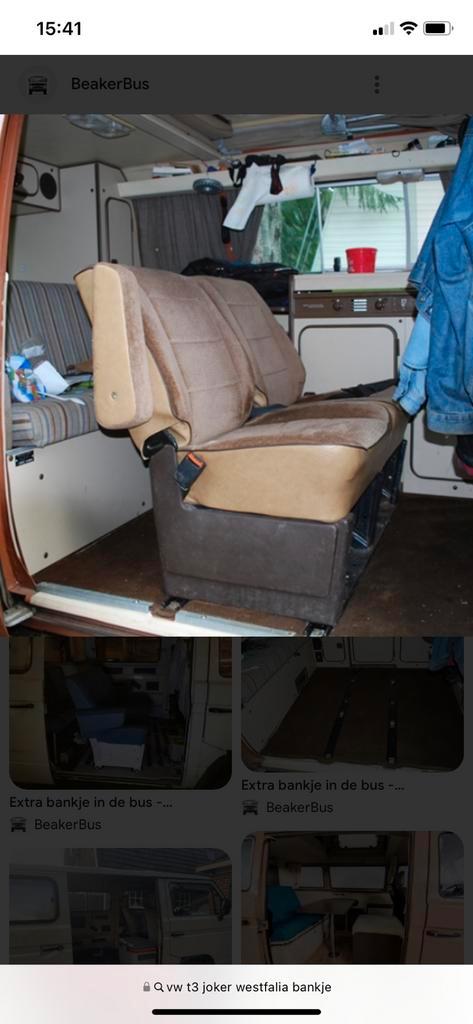 Vw t3 westfalia 2 pers bankje Gezocht!!, Caravans en Kamperen, Camper-accessoires, Zo goed als nieuw, Ophalen of Verzenden