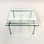 Vintage glass coffeetable FK-90 Fabricius & Kastholm, 1960s., Gebruikt, Vierkant, Glas, Minder dan 50 cm