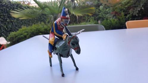 Blikken ezel met clown Us Zone Germany, Antiek en Kunst, Antiek | Speelgoed, Ophalen of Verzenden
