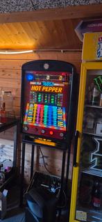 Duitse wandgokkast op metalen standaard, Verzamelen, Automaten | Gokkasten en Fruitautomaten, Overige munten, Ophalen, Gebruikt