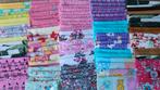 Pakket 6, Partij lapjes hobby en quilt 100stuks van 10x10cm, Overige materialen, Overige kleuren, Nieuw, Ophalen of Verzenden