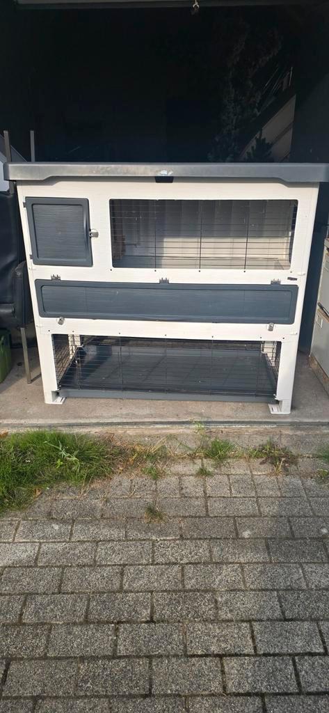 Ferplast Konijnenhok, Dieren en Toebehoren, Knaagdieren en Konijnen | Hokken en Kooien, Zo goed als nieuw, Hok, 90 cm of meer