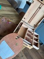 Houten Schilderskist met Ezel en Palet, Hobby en Vrije tijd, Schilderen, Ophalen of Verzenden, Zo goed als nieuw, Ezel