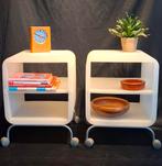 Set Vintage Ikea Prelat Bijzettafeltjes of nachtkastjes, Ophalen of Verzenden, Zo goed als nieuw, Rechthoekig, Minder dan 55 cm