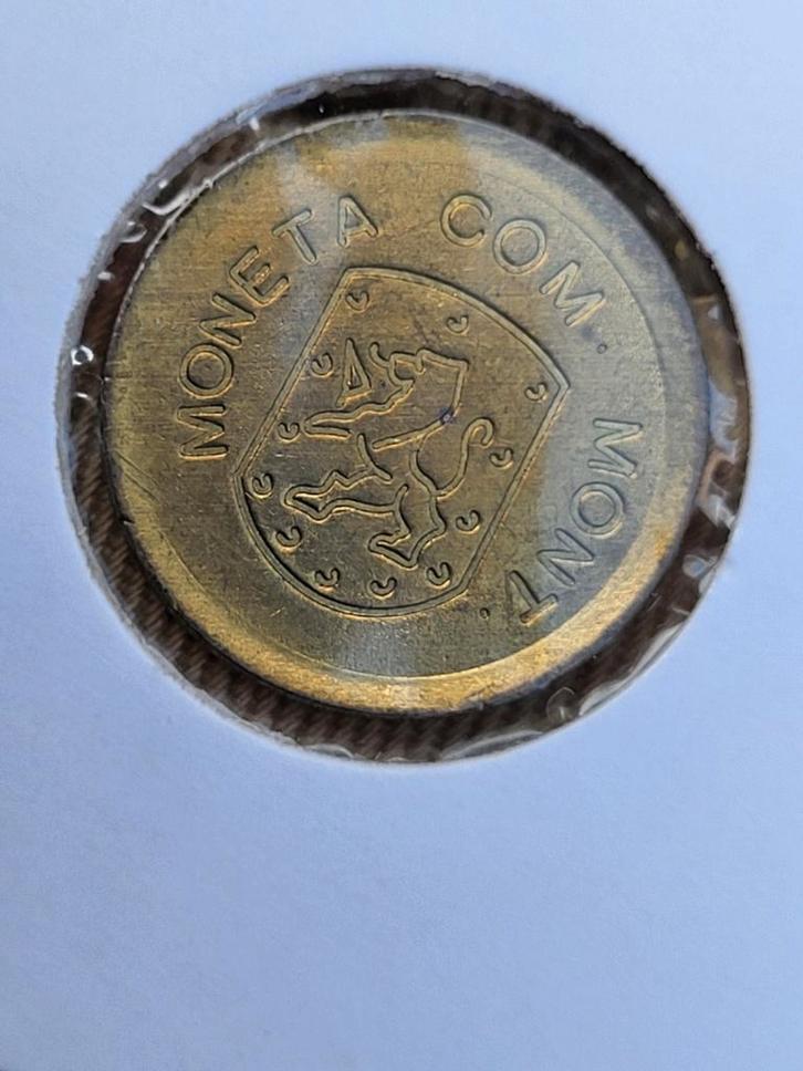's-Heerenberg Moneta Com Munt met Leeuw en Gebouw, Postzegels en Munten, Penningen en Medailles, Ophalen of Verzenden
