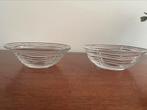 Littala, twee schalen 15 cm, Ophalen of Verzenden, Zo goed als nieuw, Rechthoekig, Glas