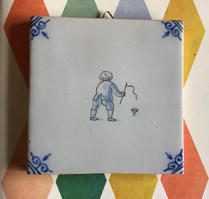 Koninklijke Tichelaar Makkum - Delfts Blauwe tegel, Antiek en Kunst, Antiek | Wandborden en Tegels, Verzenden