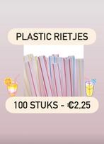 Plastic rietjes, Ophalen of Verzenden, Nieuw, Feestartikel