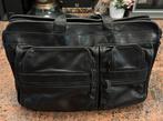 Zwarte Tumi leather aktetas, Computers en Software, Laptoptassen, Ophalen of Verzenden, Aktetas