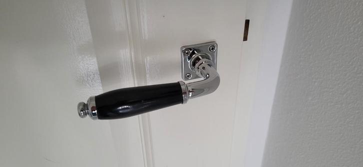 Intersteel Deurkruk Courgette vierkant rozet 5 stuks, Doe-het-zelf en Verbouw, Hang- en Sluitwerk, Zo goed als nieuw, Klink of Kruk