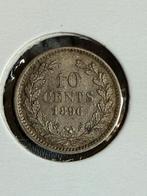 10 cent 1896 Wilhelmina, Zilver, Ophalen of Verzenden, 10 cent, Koningin Wilhelmina