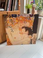 Canvas van Gustav Klimt moeder en kind, Antiek en Kunst, Ophalen