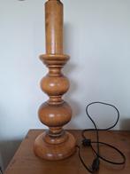 Vintage hoge houten lampenvoet, Ophalen of Verzenden, 50 tot 75 cm