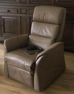 Lederen Relaxfauteuil met Sta-op Functie, Ophalen, Gebruikt, Leer, 75 tot 100 cm