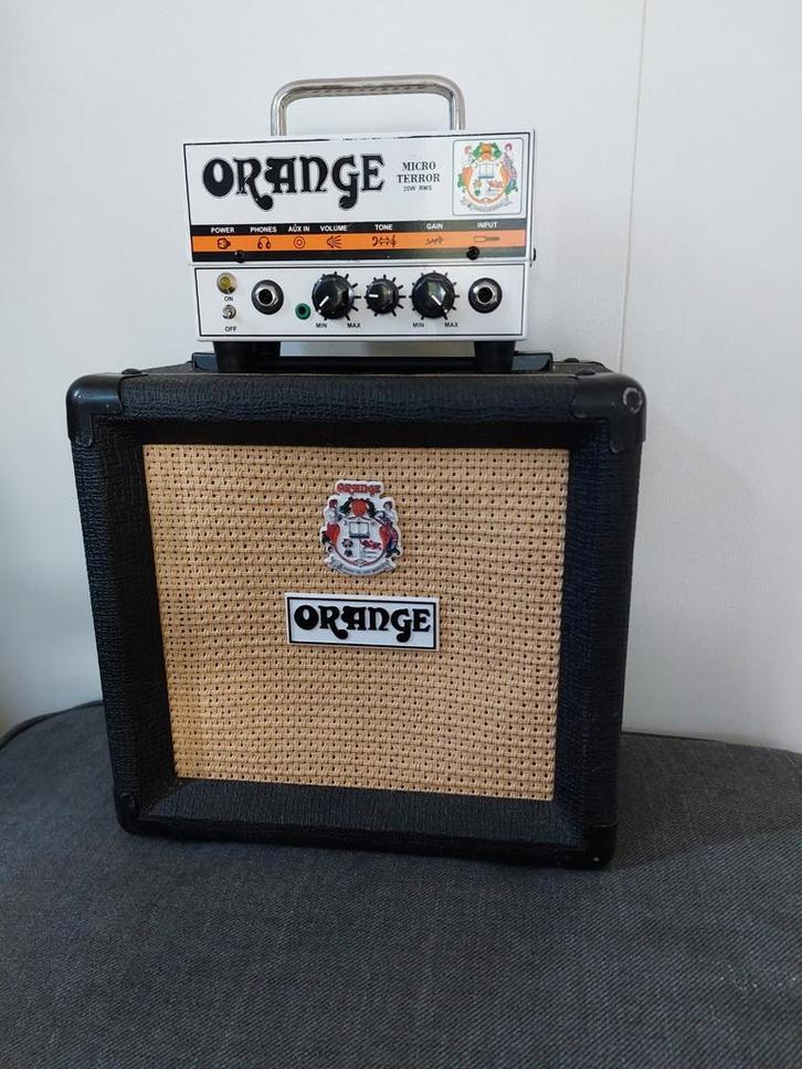 Orange Micro Terror + Cabinet, Muziek en Instrumenten, Versterkers | Bas en Gitaar, Zo goed als nieuw, Gitaar, Minder dan 50 watt