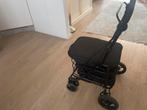 Zwarte boodschappen rollator, Diversen, Rollators, Ophalen of Verzenden, Opvouwbaar, Zo goed als nieuw