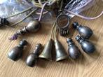 Antieke tinnen/ bronzen gordijn hangers., Antiek en Kunst, Antiek | Koper en Brons, Ophalen, Brons