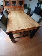 Robuuste houten eettafel 180x92cm, Huis en Inrichting, Tafels | Eettafels, Ophalen, 200 cm of meer, 50 tot 100 cm, Zo goed als nieuw