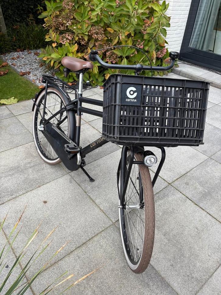 Nette Cortina U4 Transportfiets mat zwart jongens 26 inch, Fietsen en Brommers, Fietsen | Jongens, Gebruikt, 26 inch of meer, Handrem