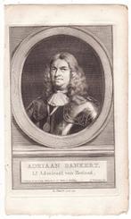 Adriaan Bankert Admiraal van Zeeland Schouman Houbraken, Antiek en Kunst, Kunst | Etsen en Gravures, Verzenden