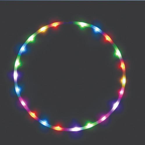 Regenboog Hoelahoop met 24 geïntegreerde LEDs 90CM, Kinderen en Baby's, Speelgoed | Buiten | Actiespeelgoed, Nieuw, Ophalen
