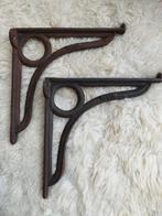 Oude IJzeren Plankdragers - Set van 2, Ophalen of Verzenden, Gebruikt