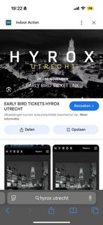 Hyrox Utrecht ticket ruil, Eén persoon
