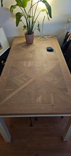 Zeer mooie Goossens eettafel met ingelegd tafelblad., Huis en Inrichting, Tafels | Eettafels, Ophalen, 50 tot 100 cm, Zo goed als nieuw