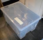 Gratis Ikea Samla 130 liter bak met deksel (bak deels kapot), Ophalen, Gebruikt, 40 tot 60 cm, Bak of Kist