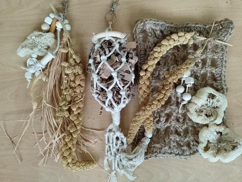 (set15) 3 delig; naturel sloop & smul, Dieren en Toebehoren, Vogels | Toebehoren, Nieuw, Kooi-accessoires, Ophalen of Verzenden
