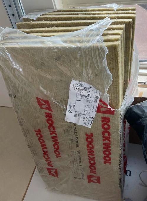 Rocksono base Rockwool steenwol isolatie, Doe-het-zelf en Verbouw, Isolatie en Afdichting, Zo goed als nieuw, Steenwol, 4 tot 8 cm