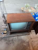 Vintage Philips TV met Houten Kast, Audio, Tv en Foto, Vintage Televisies, Ophalen, Gebruikt, 40 tot 60 cm, Philips