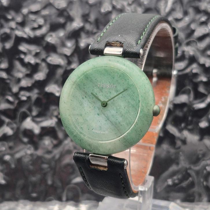 Tissot Rockwatch Ref. R150 Green Stone Unisex - Met Doos, Sieraden, Tassen en Uiterlijk, Sporthorloges, Zo goed als nieuw, iOS