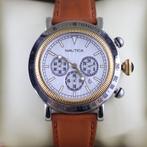 Nautica spettacolare heruitgave bruine croco lederen band, Sieraden, Tassen en Uiterlijk, Horloges | Heren, Flex Ltd., Zo goed als nieuw