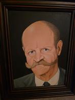 Zelfportret Martien Heesmans - Olieverfschilderij, Antiek en Kunst, Ophalen of Verzenden